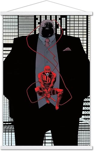 Trends International Marvel Comics Daredevil - Kingpin Shadow Wall Poster, 22.37" x 34.00", Premium Print and White Hanger Bundle Trends International Marvel Comics Daredevil - Kingpin Shadow Wall Poster, 22.37" x 34.00", Premium Print and White Hanger Bundle