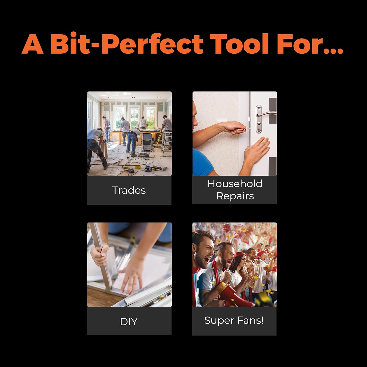 MEGAPRO® NHL® Team Edition Multi-bit Screwdriver | Officially Licensed NHL® Gear | Durable, Ergonomic, Pro-Grade Screwdriver (Philadelphia Flyers®)