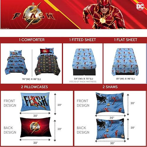 Miniatura 364 de Franco - Juego de edredón y sábanas supersuaves con funda, para niños, 7 piezas, tamaño matrimonial, Five Nights at Freddy's Cinco noches en Freddy's