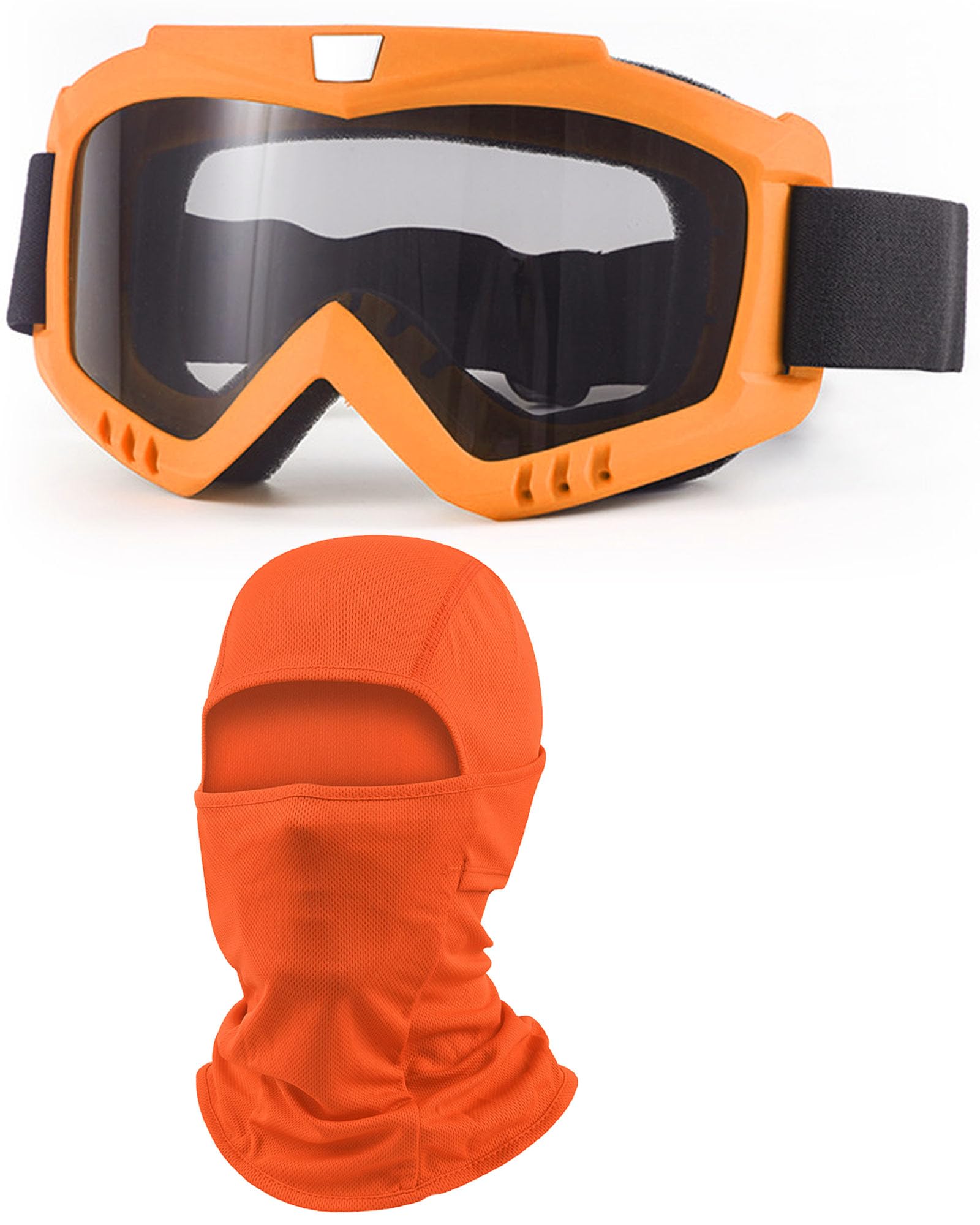 Dirt Bike Goggles with Balaclava Motorcycle ATV Riding Ski Motocross Windproof Dustproof Racing Glasses for Women Men