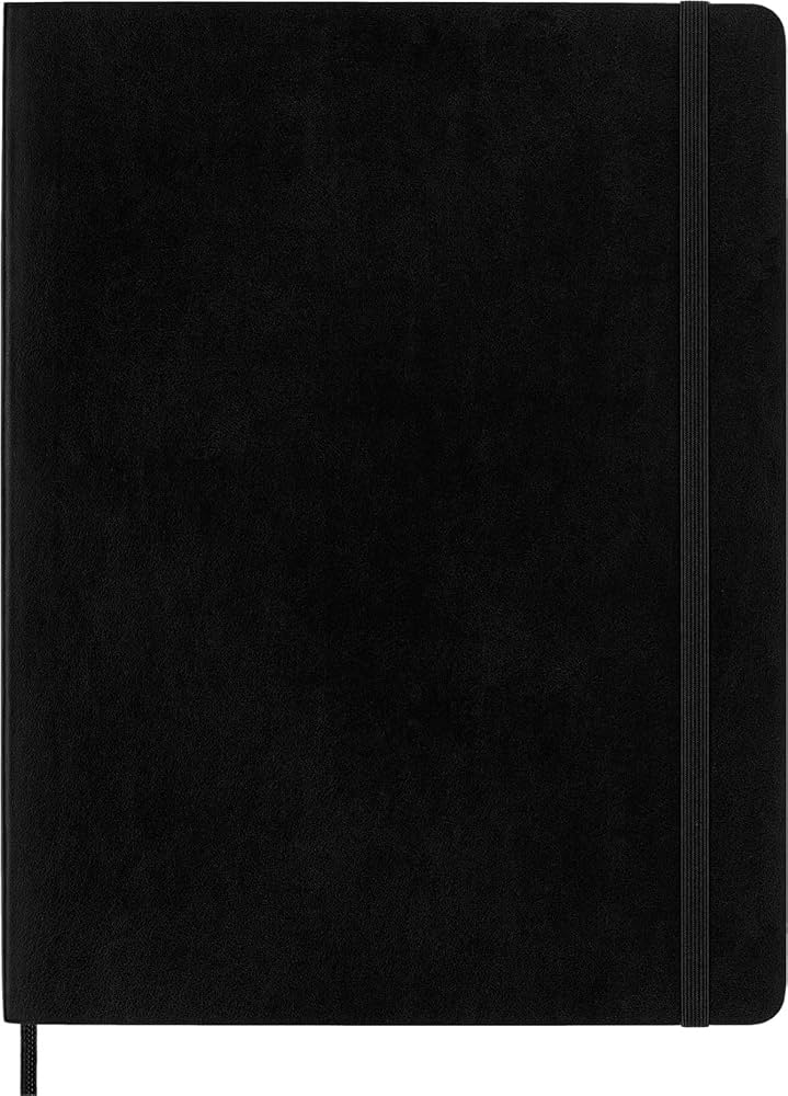 Moleskine Soft Extra Large Plain Notebook Black: Mit Falttasche