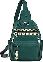 Vista 16 de FADEON Bolso de Hombro Grande para Mujer, Bolso Bandolera de Cuero Diseñador Antirrobo, Riñoneras RFID para Viaje