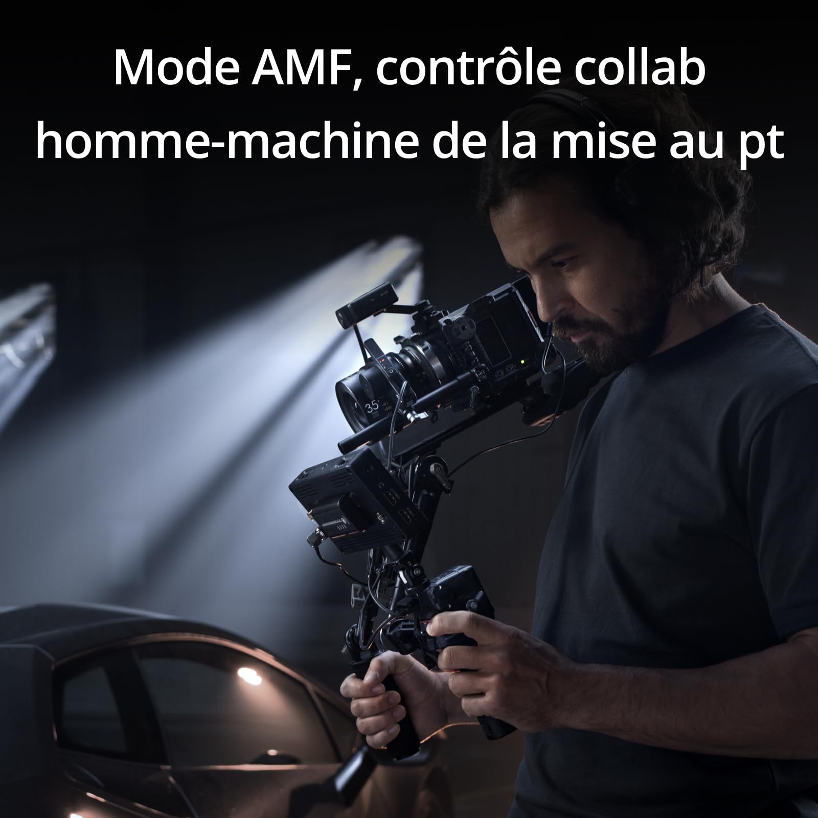 Bundle Tout-en-Un DJI Focus Pro, Système de Contrôle AMF de l’Objectif, Mise au Point sur Sujet à 20 mètres, 76 800 pt Mesure LiDAR, Reconnaissance IA, Contrôle FIZ de l’Objectif avec Unité Manuelle
