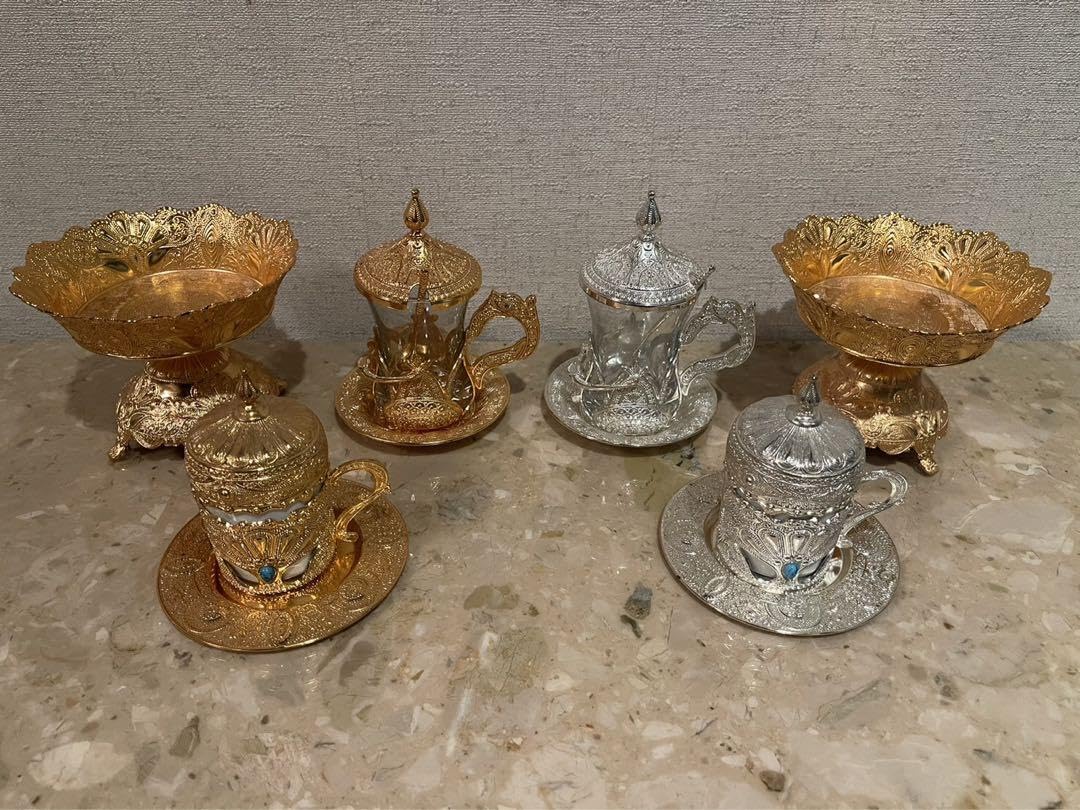 6個セット】小物入れ、ジュエリーケース、爪楊枝入れ、砂糖、クリープ