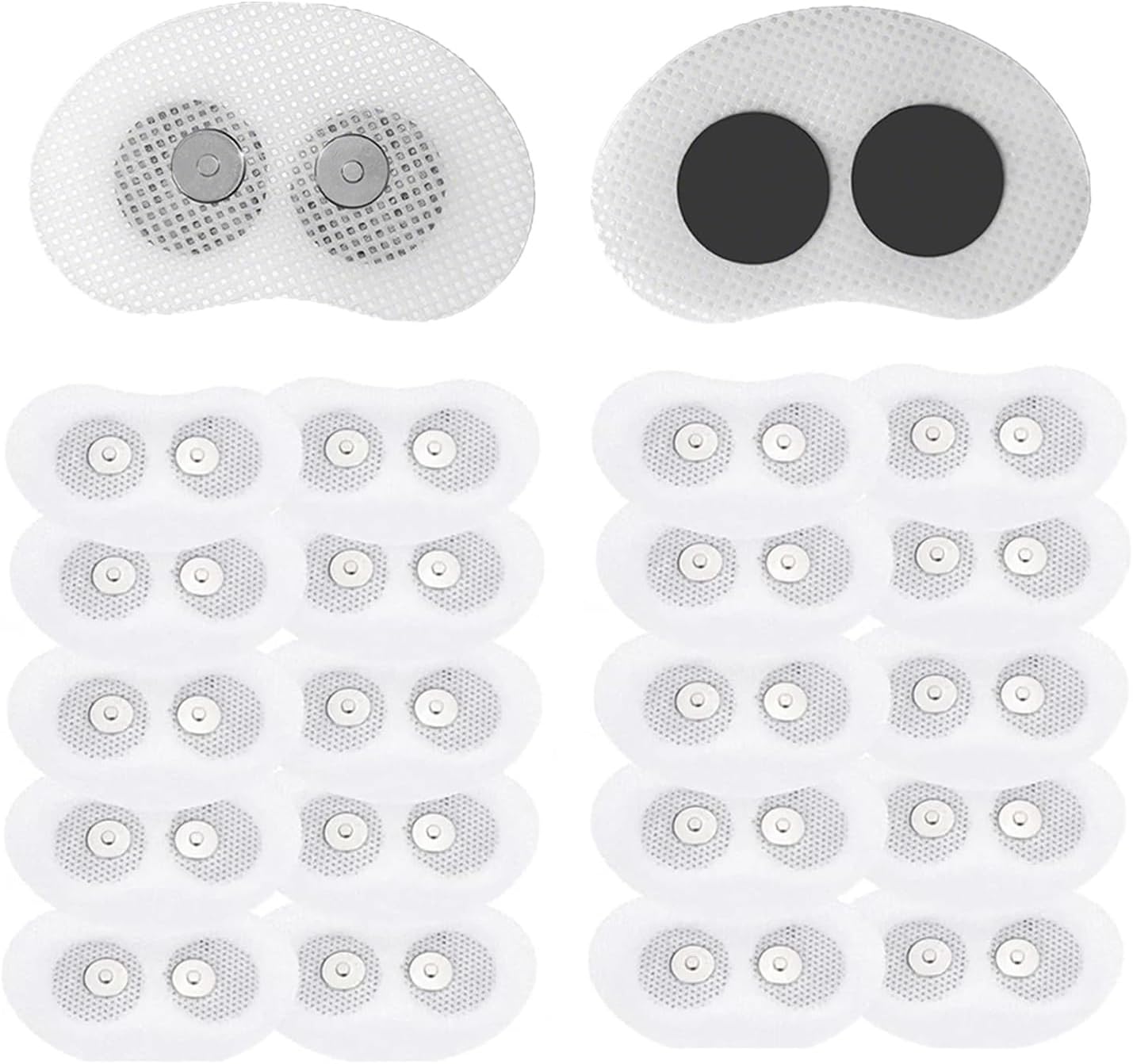 TOGEPP 磁気いびき防止交換パッチ、40.5&times;25.5mm使い捨てジェルストリップ、2枚入り個別パック、強力な粘着力、低刺激性(