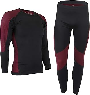ALPIDEX Men's Thermal Underwear, Functional Thermal Underwear Set - breathable, warming and quick-drying
