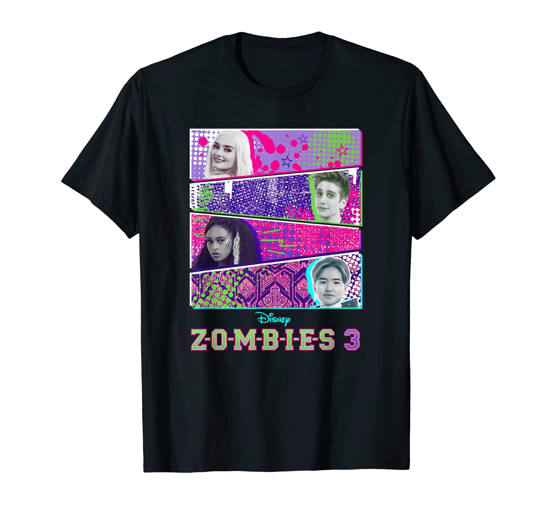 DisneyZombies 3 Panel Group Shot T-ShirtOEKO-TEX STANDARD 100
