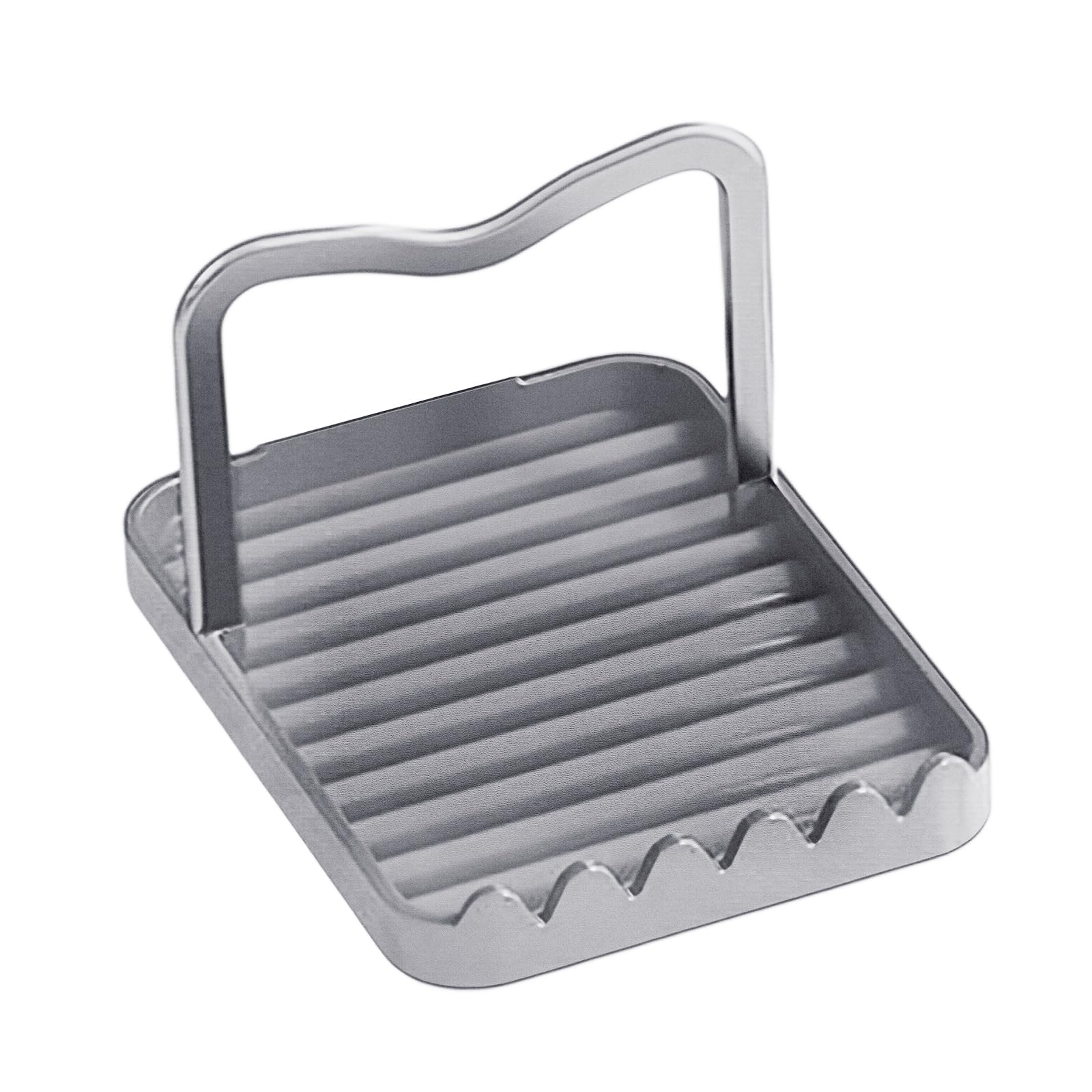 Buxuaaaa Stackable Pots Lid Stand for Spoons Spatulas Countertop Organiser Quick Installation Kitchen Counter Accessory Space Saving Cookware Storage Shelf