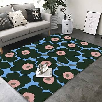 希少　marimekko ピンク花柄ラグ 希少 marimekko ピンク花柄ラグ 希少 marimekko ピンク花柄ラグ