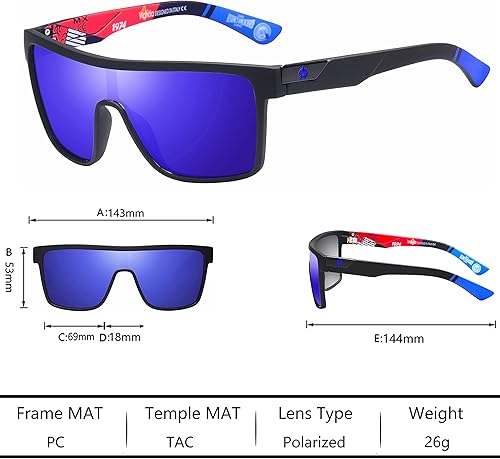 Miniatura 4 de Gafas de sol polarizadas deportivas para hombres Ciclismo Conducción Pesca Correr Golf Gafas de sol Mujeres 100% Protección UV HD6015