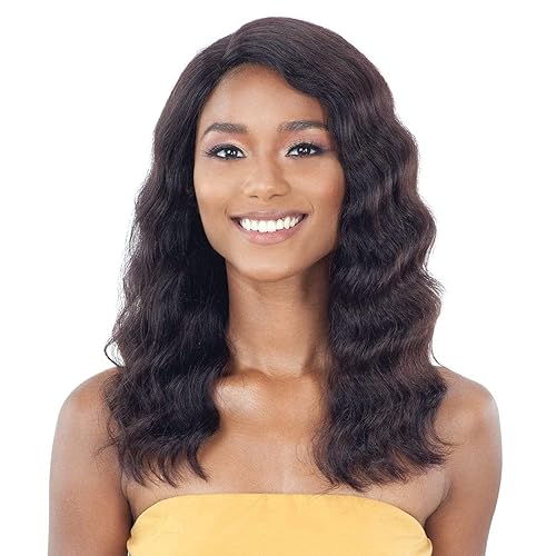 Peluca de cabello humano brasileño sin procesar desnudo con encaje frontal - LENNIE (Natural)