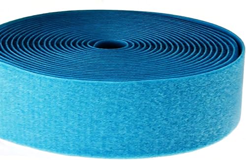 Cinta de velcro para cables de 2 pulgadas de ancho y 16.4 pies/5 yardas de largo, sujetador de nailon para organización de cables de alimentación,