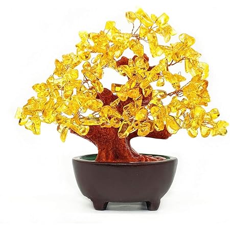 Amazon.com: Colorsheng 7 Inch Quartz Crystal Money Tree Bonsai Feng Shui Gem Decoration for Wealth and Luck (Yellow): Kitchen & Dining Amazon.com: Colorsheng 7 Inch Quartz Crystal Money Tree Bonsai Feng Shui Gem Decoration for Wealth and Luck (Yellow): Kitchen & Dining