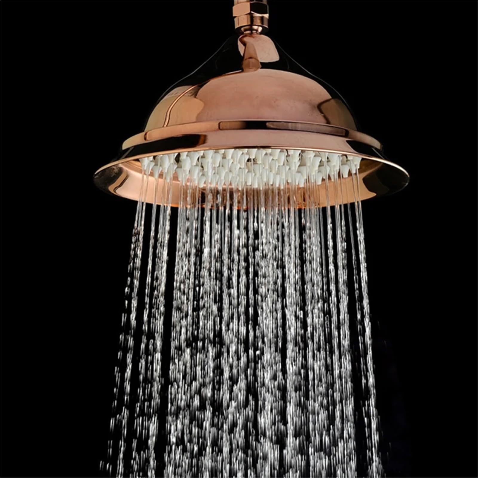 Alcachofa-ducha-Retro Ducha tipo lluvia redonda de latón antiguo 8 pulgadas