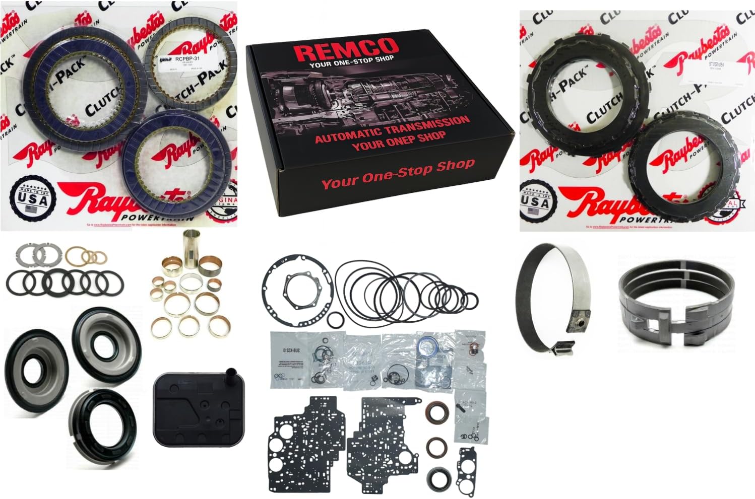 DELUXE REBUILT KIT W HIGH OVERHAULT KIT RAYBESTO.S BLUE FRICTIONS STAGE 3 KOLENE STEEL PACK 4L80E 4l85E Automatic transmission