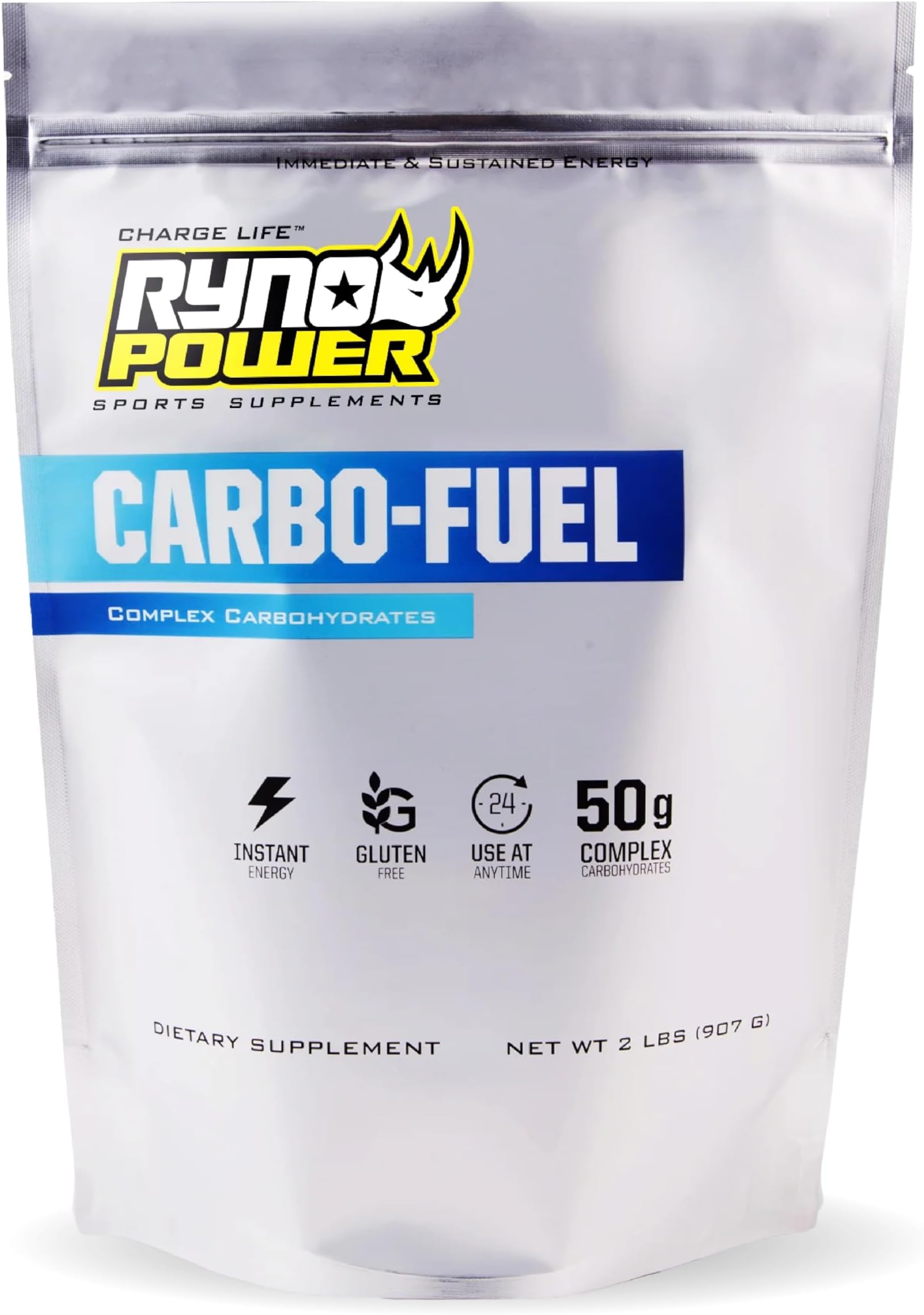 Carbo-Fuel Stimulant-Free Drink Mix 2lb (20 Servings) - All-Natural Pure Carbohydrate Powder for Athletic Performance - Vegan and Gluten Free