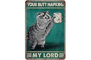 Vintage Metal Sign: Your High Majesty, Your Butt Napkins
