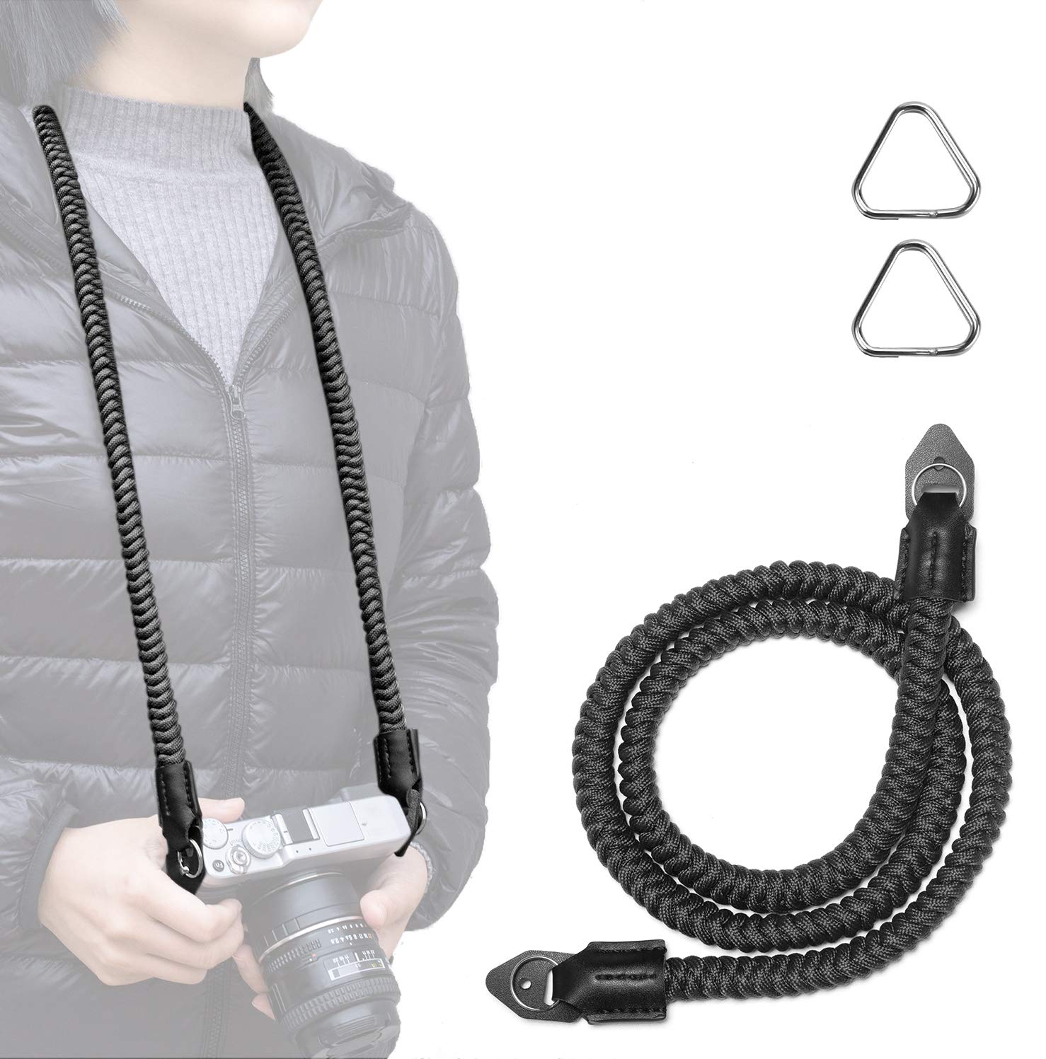 ORMY CAM Camera Shoulder Strap (550 Paracord), Suitable for Nikon Canon Sony Panasonic Fujifilm Olympus - Image 2