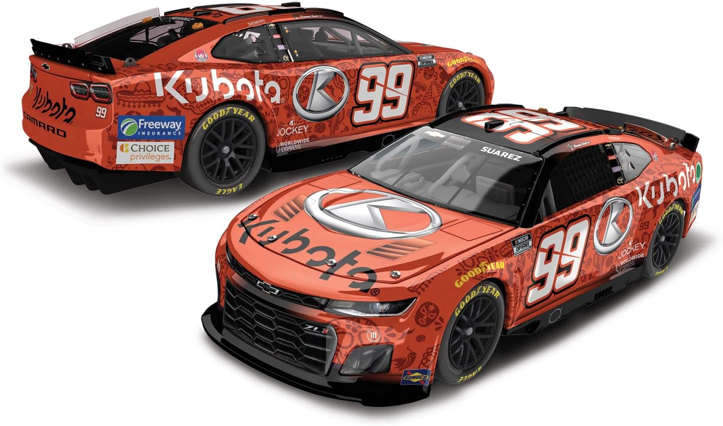 Lionel Racing Daniel Suarez 2024 Kubota Day of The Dead No. 99 ARC 1:24 Scale Diecast Car