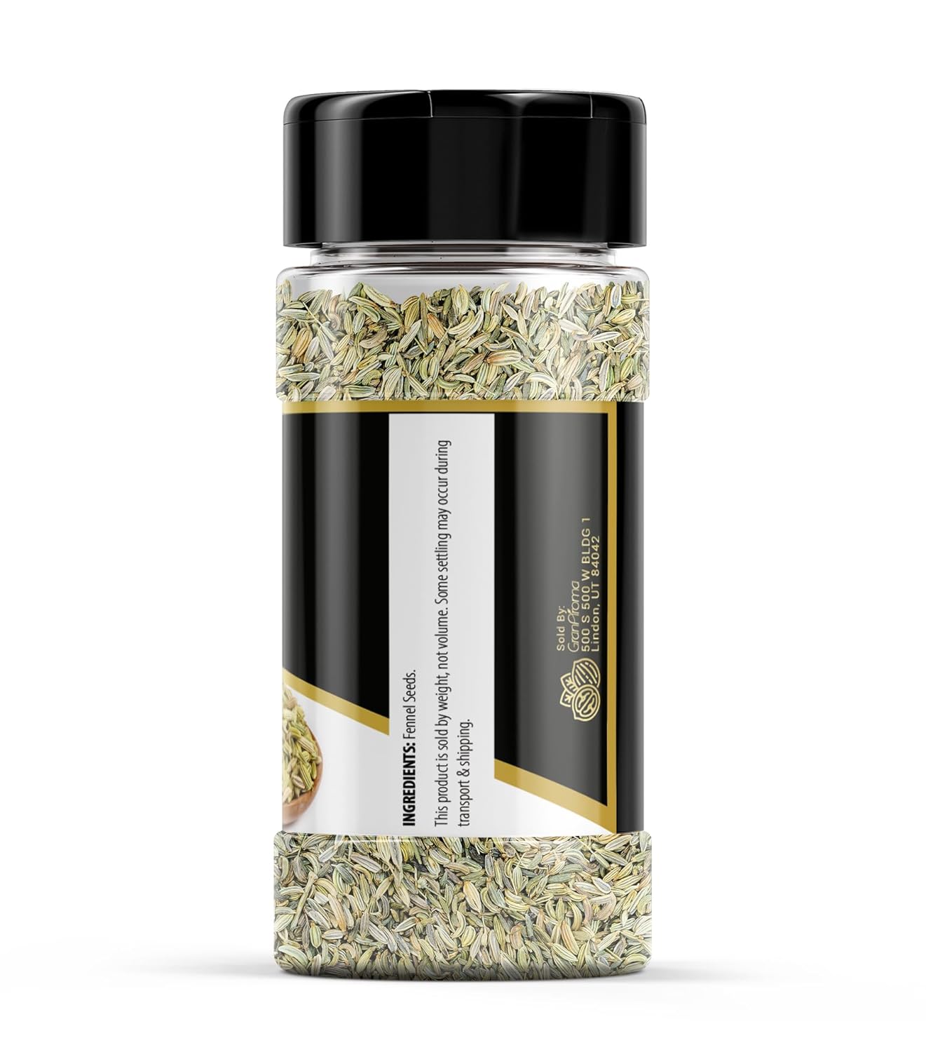 GranAroma Fennel Seeds, 2 oz, Whole Seeds, Light Flavor, Cooking & Baking