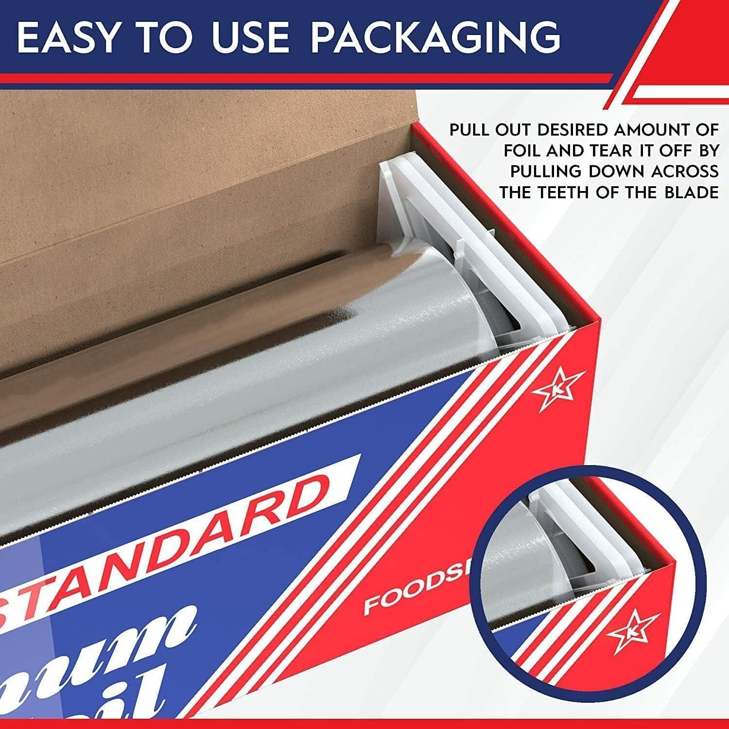 Premium Standard Aluminum Foil Roll 12 Inch x 1000 Feet – Commercial Grade Silver Foil Wrap for Food Service, Restaurants, Catering, Baking & Home Kitchens (1 Roll)