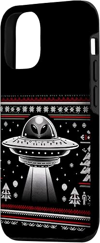 Miniatura 2 de iPhone 13 Pro Cute Alien UFO Christmas Ugly Sweater Pajamas Case