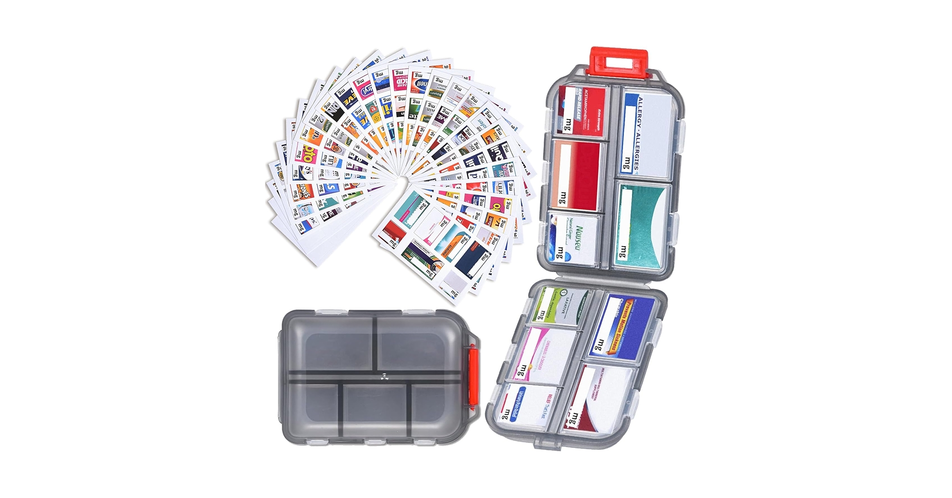 Amazon.com: Travel Pill Organizer with 189 Medicine Labels