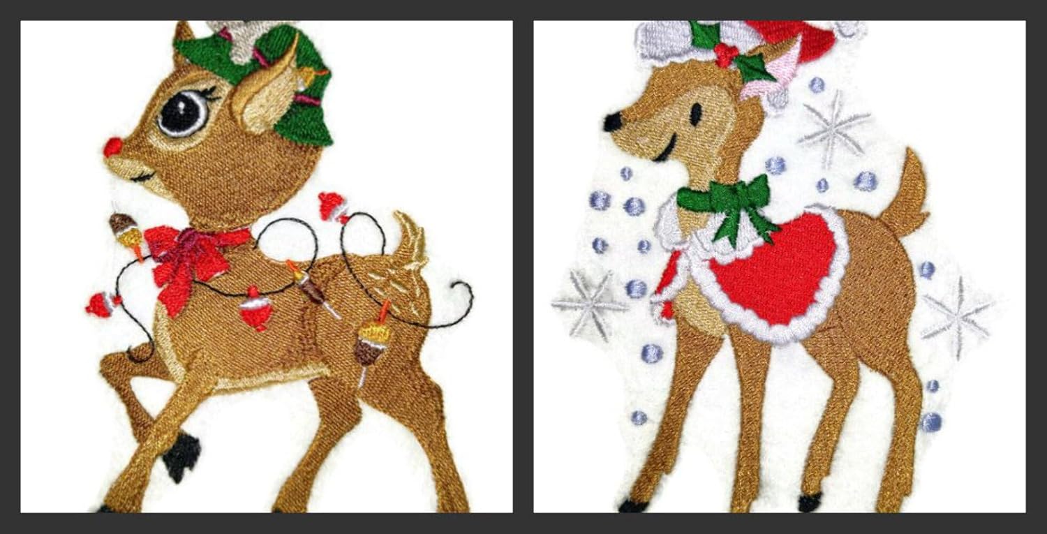Catch A Little Christmas [ Christmas Prance] Embroidered Iron on/Sew Patch [5.44." *4.82"] [Made in USA]