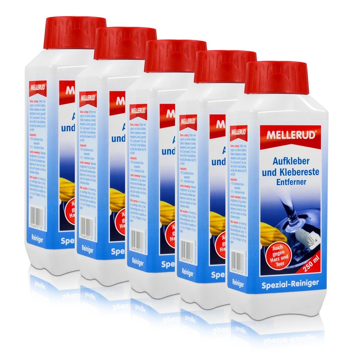 5x Mellerud Aufkleber und Kleberester Entferner 250 ml