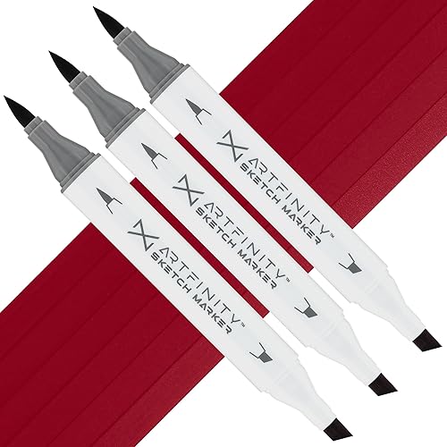 Miniatura 8 de Artfinity Juego de 3 marcadores de boceto, Caribe Cocoa E4-5, vibrantes, profesionales, marcadores de alcohol a base de tintes para artistas,