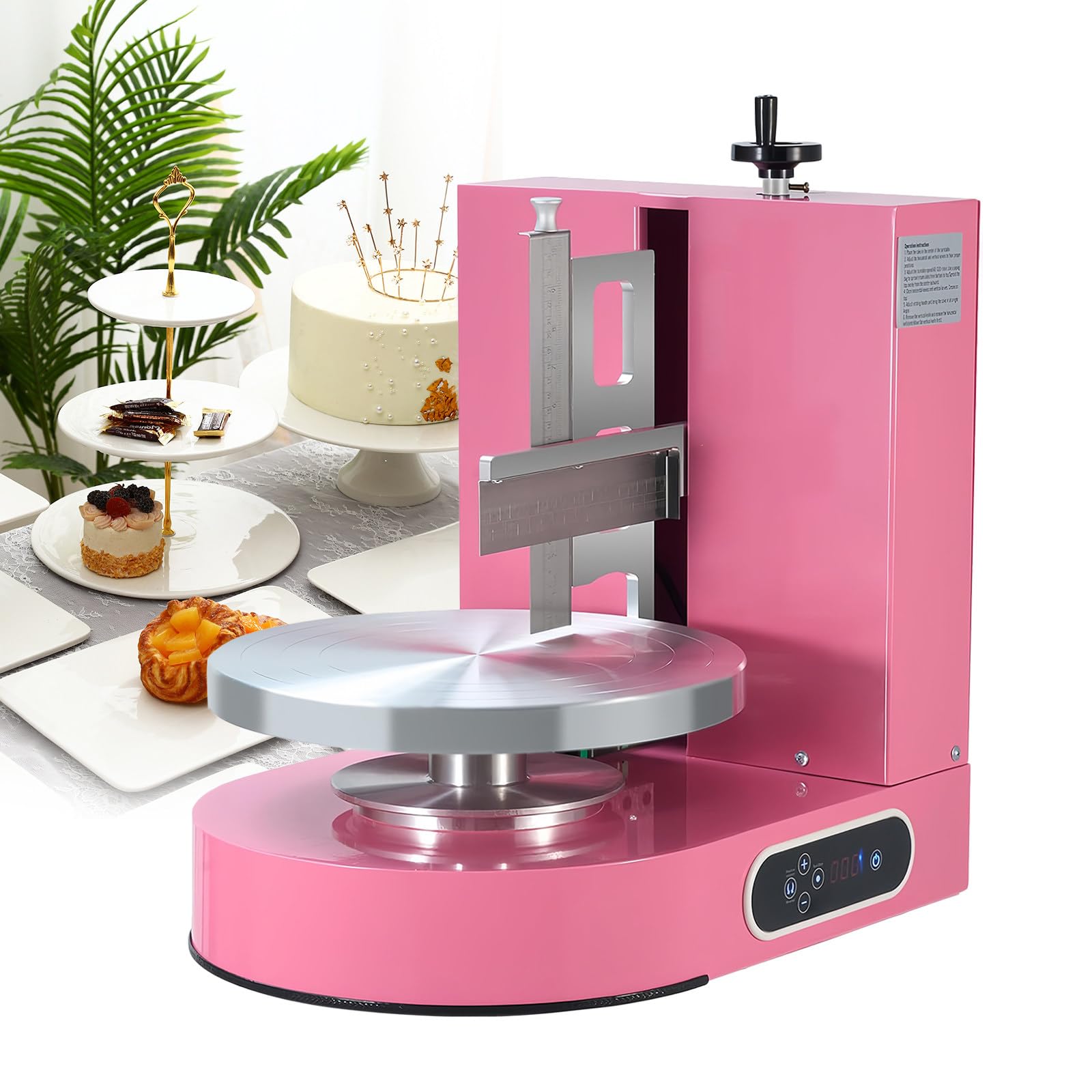 Automatischer Kuchen-Drehteller zum Glätten und Beschichten, Backwerkzeug für den professionellen und privaten Gebrauch