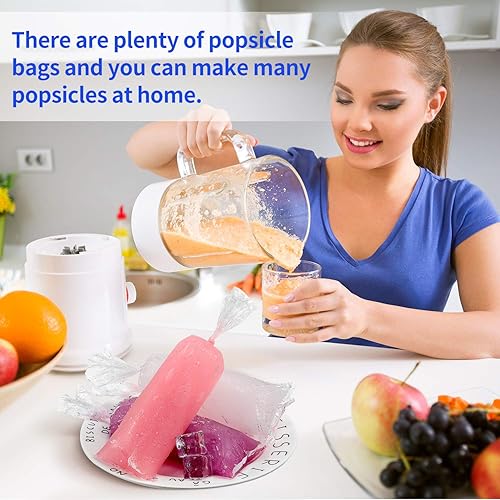 Miniatura 7 de Bolsas de helado desechables para helados, bolsas de plástico para dulces de hielo para hacer helados, yogur, dulces, helados (280)
