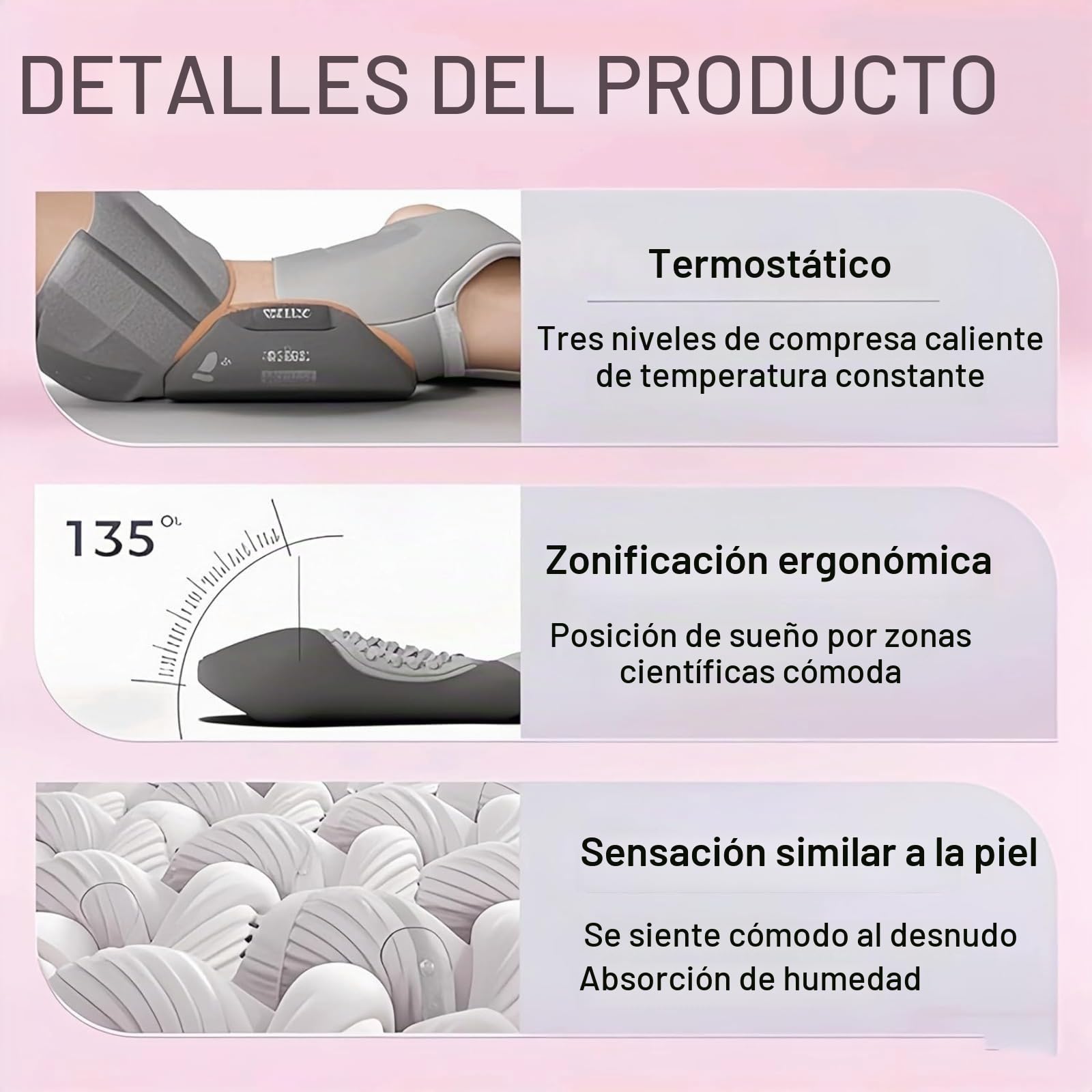 Masajeador De Ciática Eléctrica 3 En 1,Con Levantamiento De Tracción, Masaje De Vibración Y Compresa De Calor,For Cuello, Hombros Y Espalda