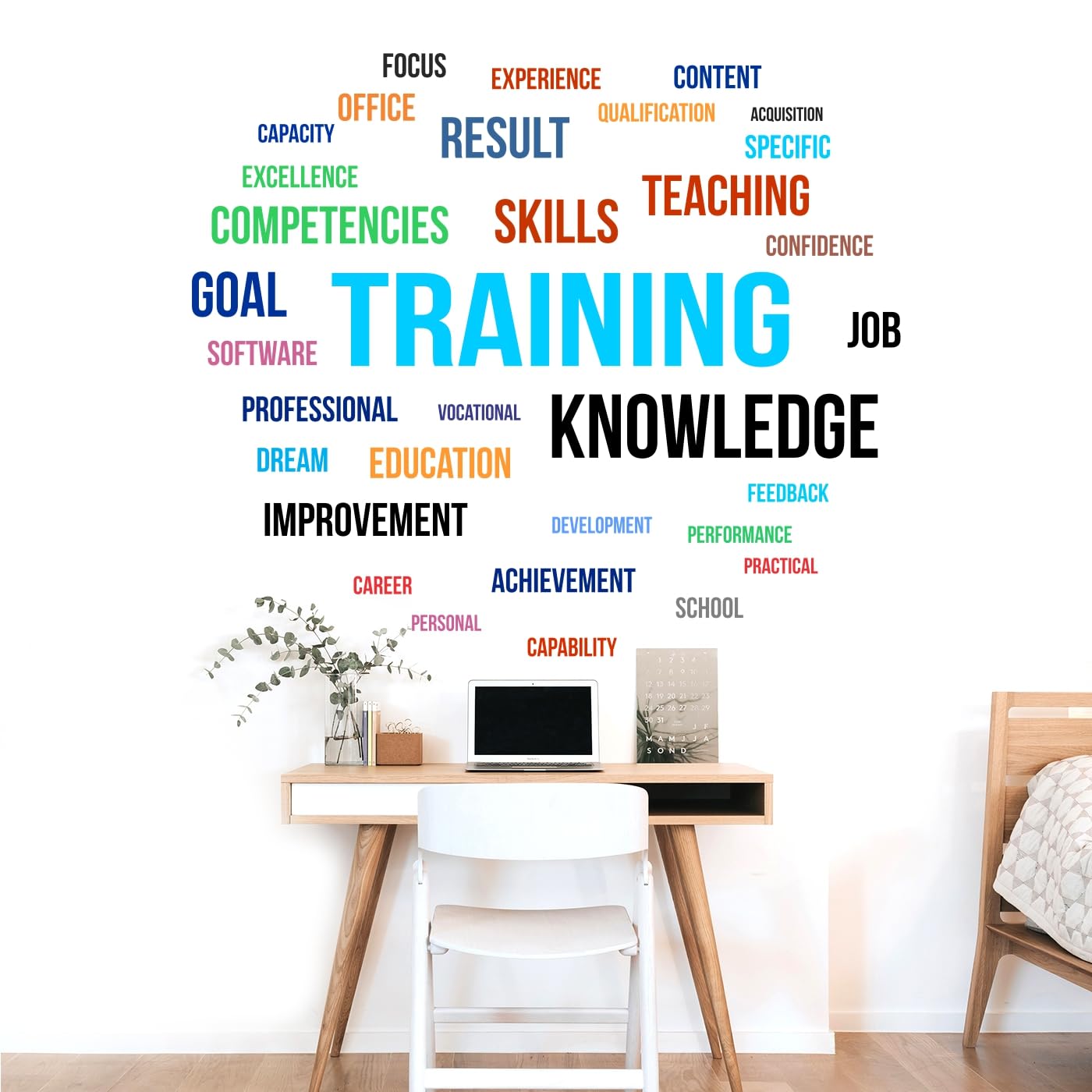 StickMe 'Office Inspirational Motivation Wall Reusable Self-Adhesive Sticker ' -Sm369 (Multi Colour, Vinyl - 120Cm X 70 Cm)