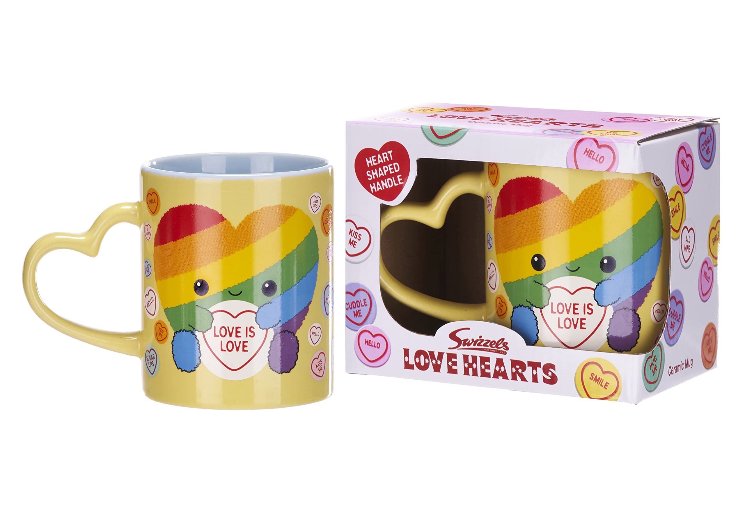 11Oz Love Hearts Rainbow Heart Mug 5050624377557