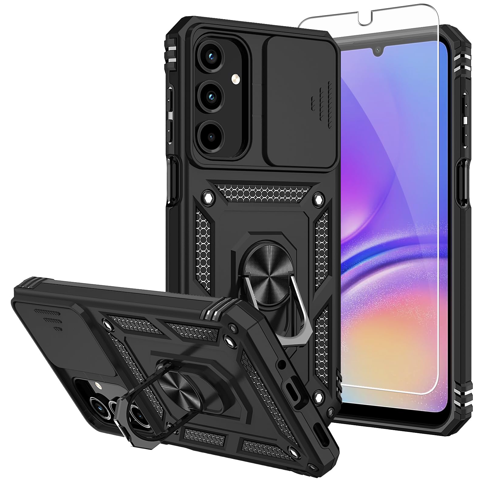Amazon.com: for Samsung Galaxy A16 5G Case,with Screen Protectors