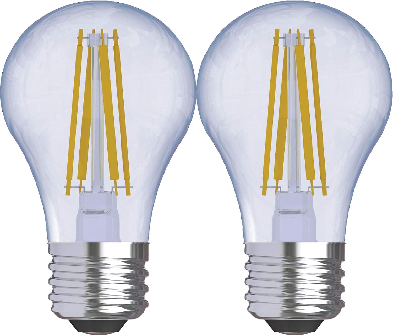 Best Review GE Lighting 31892 Clear Finish Light Reveal HD Dimmable LED A15 Ceiling Fan Bulb 4.5 (40-Watt-Replacement), 290-Lumen Medium Base, 2 Count (Pack of 1)