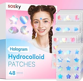Sosky Parches holográficos para espinillas pa...