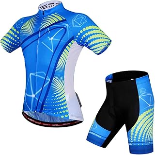 Trajes de bicicleta para hombres Pantalón corto acolchado de manga corta transpirable unisex juego de ropa de ciclismo