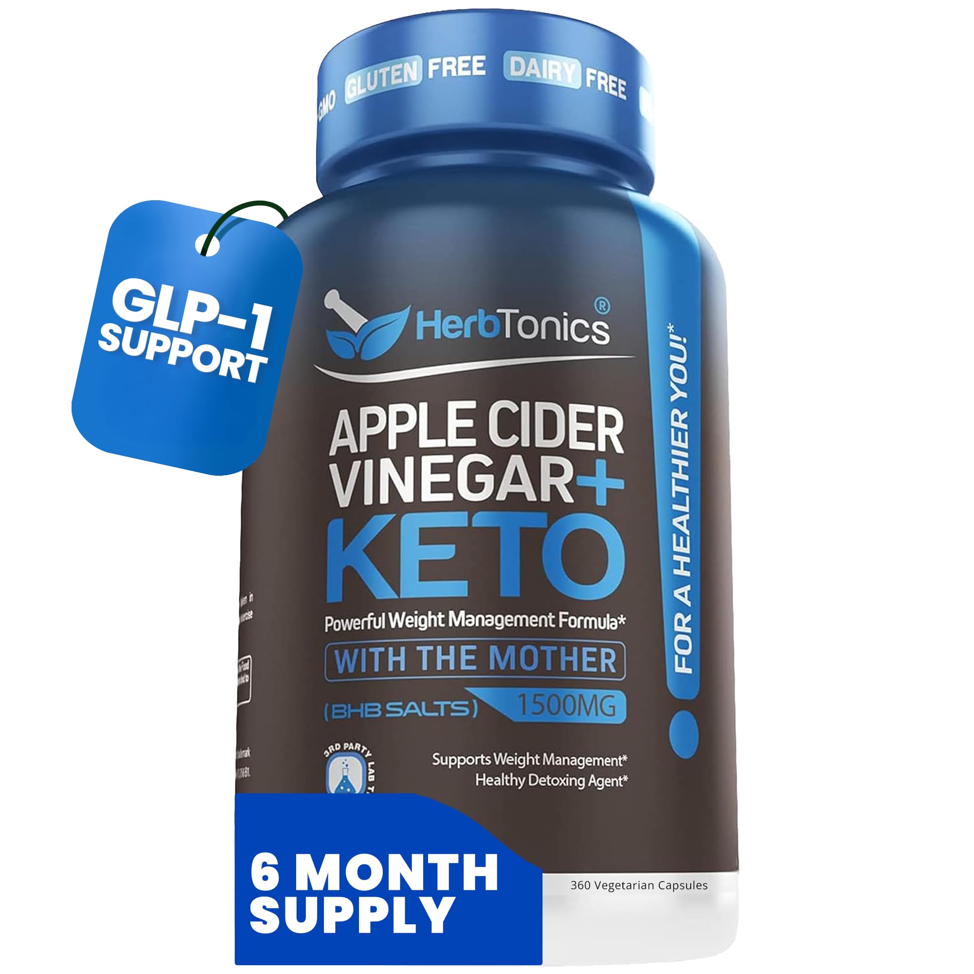Herbtonics ACV + Keto BHB Capsules