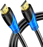 4K HDMI câble 50 FT (HDMI 2.0,18Gbps) Ultra Connecteurs plaqués or haute vitesse, retour audio Ethernet, vidéo 4K, Complet HD 1080p 3D Arc Compatible avec UHD TV Surveillez la Xbox de l'ordinateur portable PS4/PS5 ect
