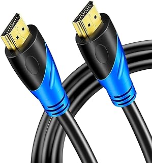 Rommisie 8K 4K HDMI Cable 5M (HDMI 2.0,18Gbps) Ultra High Speed Gold Plated Connectors,Ethernet Audio Return,Video 4K,FullHD1080p 3D Compatible with Xbox Playstation Arc PS3 PS4 PS9 PC HDTV