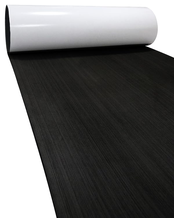 KXKZREN Boat Flooring EVA Foam Decking Sheet Mateials Non-Slip Marine Boat Deck Carpet Self-Adhesive Comfort Floor Mats for Boat Motorboat RV Yacht Kayak Cooler Top, 94" L x 47" W by KXKZREN - Used condition - Image 7