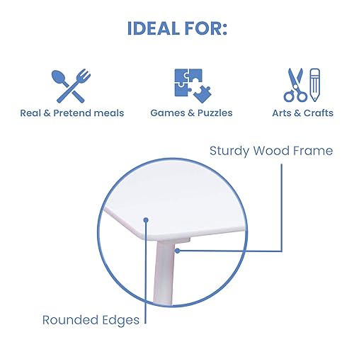 Miniatura 4 de Delta Children Juego de mesa y sillas para niños 4 sillas incluidas  Ideal para artes y manualidades hora de aperitivos educación en casa tareas y