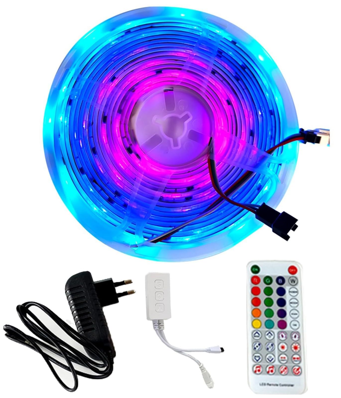Tira De Luz LED En Forma De Nube, Luces LED Habitación, Tiras LED Inteligentes RGB Lámpara De Techo Esponjosa En Forma De Nube, Para Dormitorio Y Sala De Juegos (Algodón No Incluido) 2m