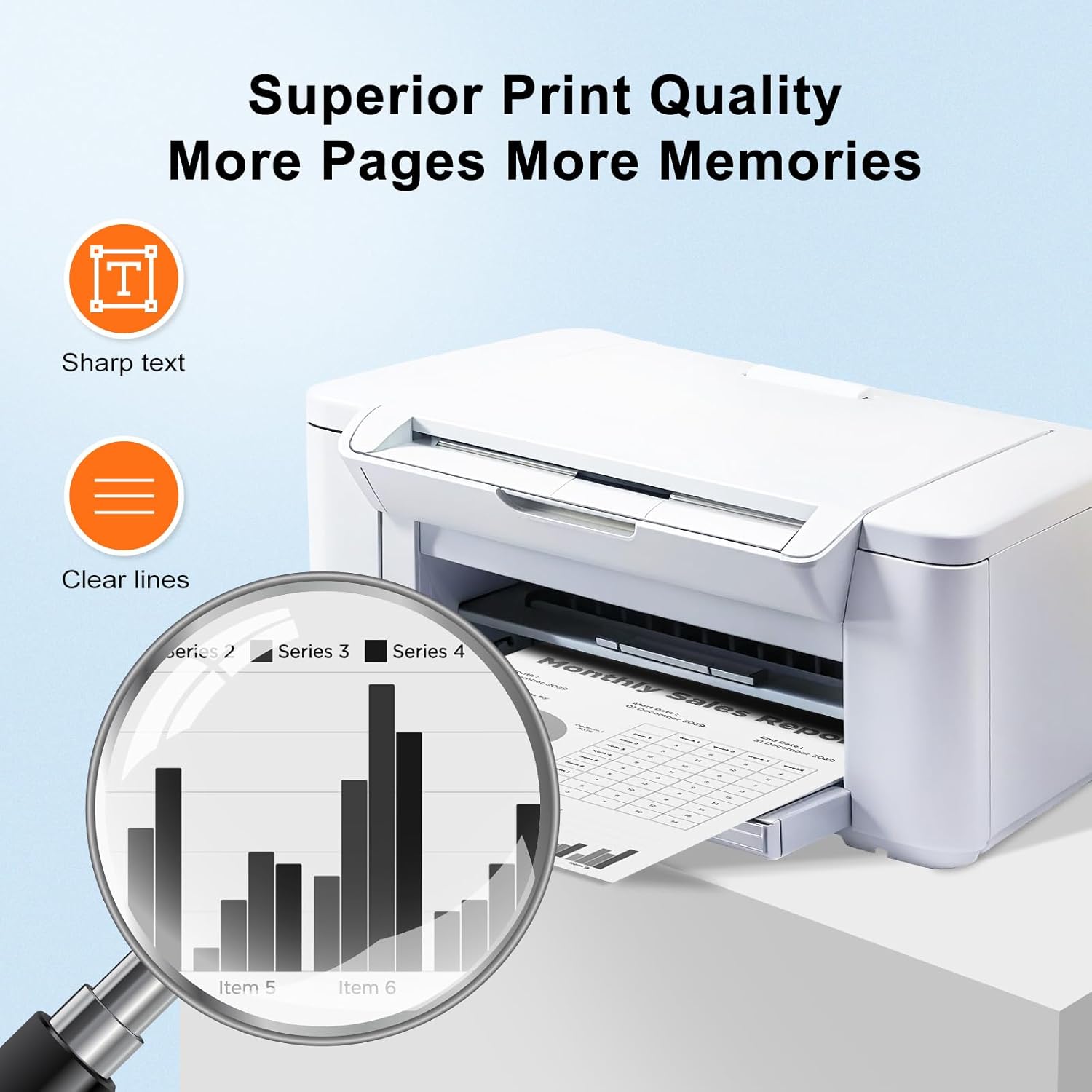 Compatible TN760 Toner Cartridge Replacement for Brother TN760 TN730 TN-760 TN-730 Toner High Yield Fits MFC-L2710DW MFC-L2750DW DCP-L2550DW HL-L2350DW HL-L2395DW HL-L2370DW (Black, 4 Pack) - Image 4