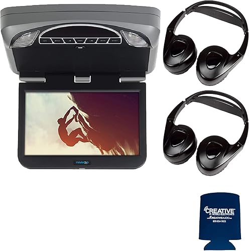 Audiovox Móvil MTGBAVX10 10.1" sistema de alta definición con DVD y HDMI con 2 pares de auriculares