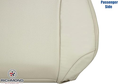 Miniatura 8 de Richmond Auto Upholstery Fundas de asiento de cuero perforadas de repuesto para parte inferior del lado del pasajero y espalda inclinada, color