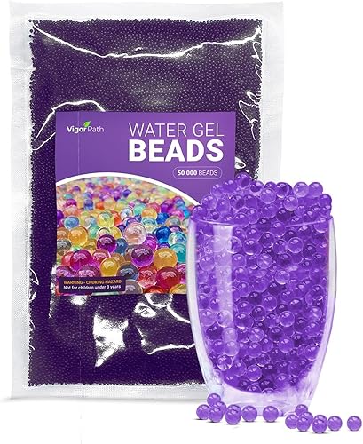 Cuentas de agua transparentes, 50000 cuentas de agua de tierra de cristal no tóxicas, rellenos de jarrón para perlas flotantes, fabricación de velas