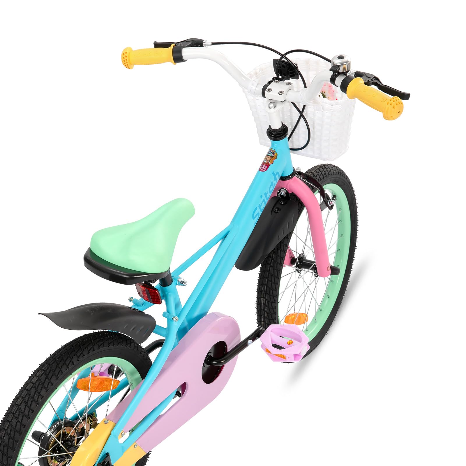 STITCH Macaron bicicletta da 18 pollici per bambini dai 6 ai 8